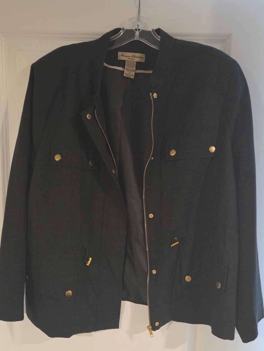 Marina Rinaldi Men's Black Utility Jacket